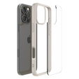 Carcasa Spigen pentru iPhone 16 Pro Max, Ultra Hybrid, transparent / titan + sticlă temperată 9H