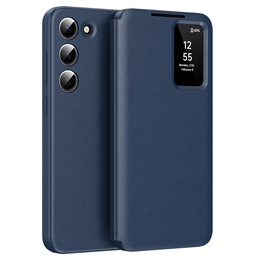 Husă cu clapetă pentru Samsung Galaxy S23, Smart View Wallet, albastru