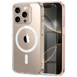 Husă magnetică MagSafe pentru iPhone 16 Pro Max, ERBORD CrystalMag, transparentă + sticlă pentru ecran