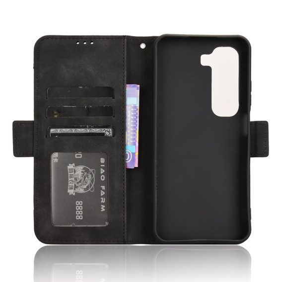Cu clapetă pentru Infinix Hot 50 4G, Card Slot, negru