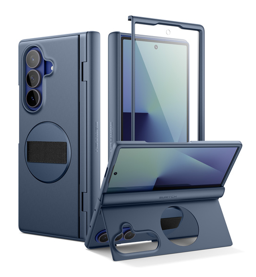 Husă Suritch cu suport 360° și protecție ecran integrată pentru Samsung Galaxy Z Fold7