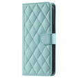 Husă cu clapetă pentru Samsung Galaxy A36 5G, Rhombus Crossbody Leather, verde