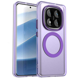 Husă pentru Xiaomi Redmi Note 14 Pro 5G / Poco X7 5G, Fusion Hybrid Case, pentru MagSafe, violet