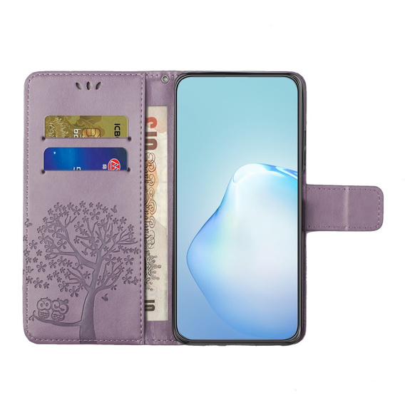 Cu clapetă pentru Motorola Moto G53 / G23 / G13, Tree, violet