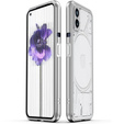 Husa pentru Nothing Phone 2a, Armor Bumper, cu capac pentru obiectiv, de argint