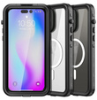 Husă impermeabilă pentru iPhone 14 Pro, Redpepper, pentru MagSafe, negru