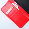 Cu clapetă pentru Xiaomi 13T / 13T Pro, Crazy Horse Wallet, roșu