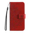 Cu clapetă pentru Samsung Galaxy A13 4G, Mandala Flower, roșu