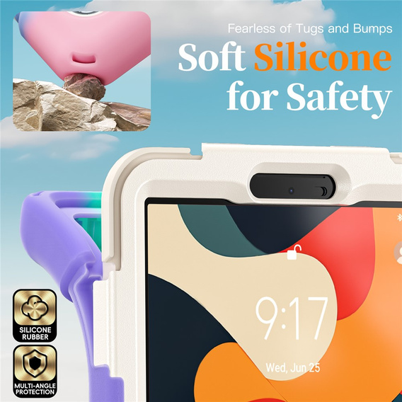 Husă blindată cu suport și curea de umăr pentru Lenovo Tab One