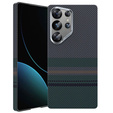 Carcasa BENKS Kevlar pentru Samsung Galaxy S25 Ultra, pentru MagSafe, Carbon Fiber, negru