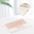 Tastatura Bluetooth cu touchpad pentru Lenovo Tab K11 Plus - roz