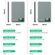 Blavec Power Bank 10000mAh BJ-03 Slim 13.5mm - Tip C - 22.5W, MagSafe 3in1 - gri