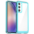 Huse pentru Samsung Galaxy A55 5G, Fusion Hybrid, transparent / albastru