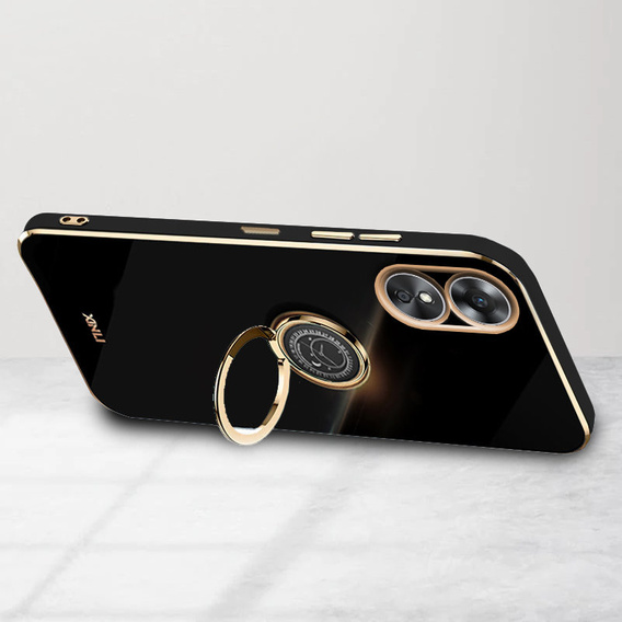 Huse pentru Oppo A17, Electro Ring, negru