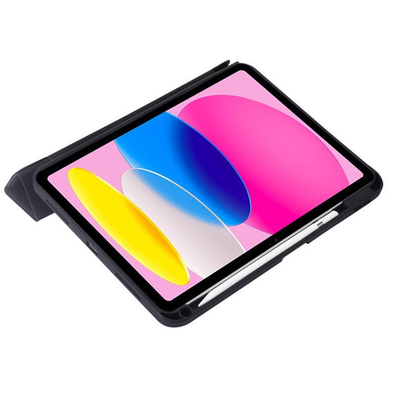 Husă pentru iPad 10.9" 2022 (10 gen.), Origami, negru