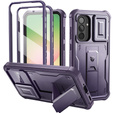 Husă blindată pentru Samsung Galaxy A56 5G, Dexnor Full Body (Two Frames), violet