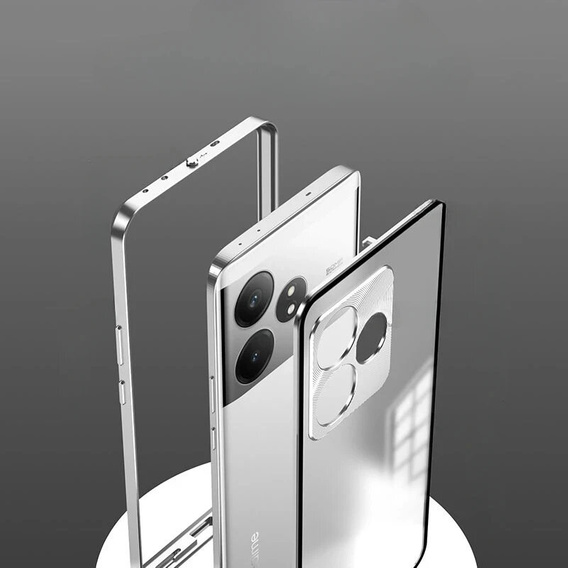 Carcasă pentru Realme GT 6 / 6T, Frame Case, de argint
