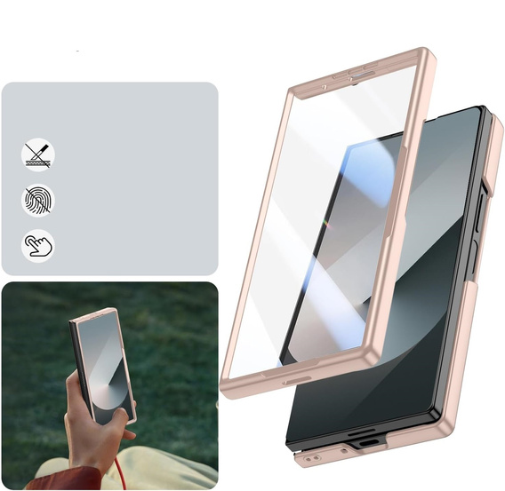 Carcasă din sticlă cu protecție completă 360° pentru Samsung Galaxy Z Fold7 5G