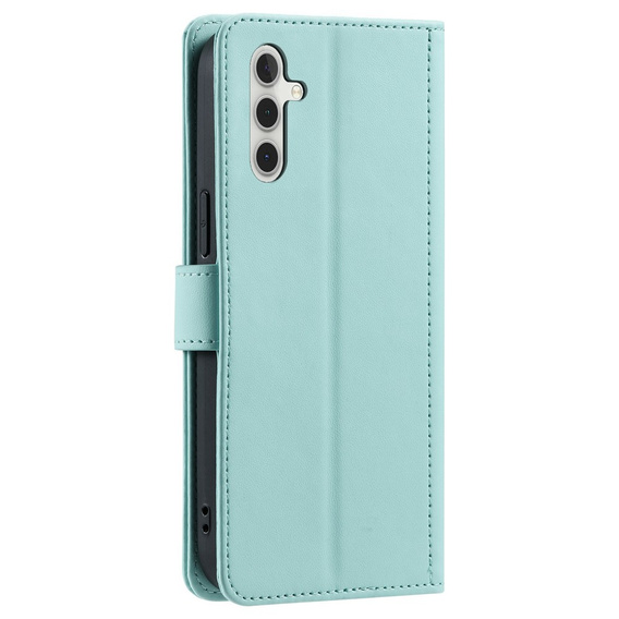 Husă cu clapetă pentru Samsung Galaxy S25 FE, Rhombus Crossbody Leather, verde