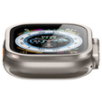 Szkło Hartowane SPIGEN GLAS.TR SLIM PRO do Apple Watch Ultra 49mm, z ramką, titanium / szare