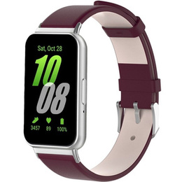 Curea din piele pentru Samsung Galaxy Fit 3, Maroon