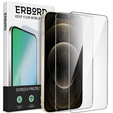 2x sticlă călită pentru iPhone 12 Pro Max, ERBORD 9H Hard Glass pe ecran