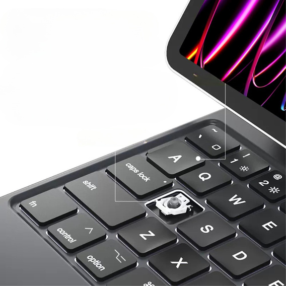 Husă de tastatură pentru iPad Pro 11" 2022/2021/2020, Magnetic Keyboard Touchpad, negru