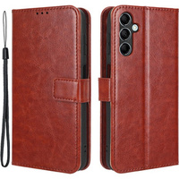 Cu clapetă pentru Samsung Galaxy M34, Crazy Horse Wallet, maro