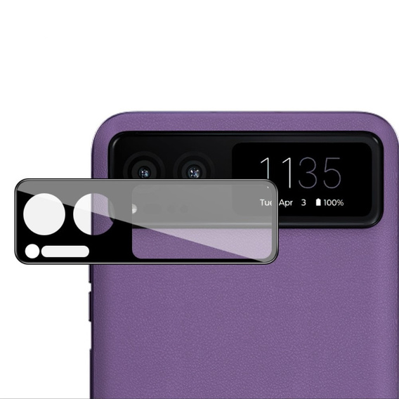 IMAK Camera Glass pentru Motorola Razr 40 5G, negru
