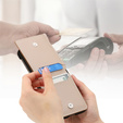 Carcasă pentru Samsung Galaxy Z Flip6 5G, Card Slot Ring Case, bej