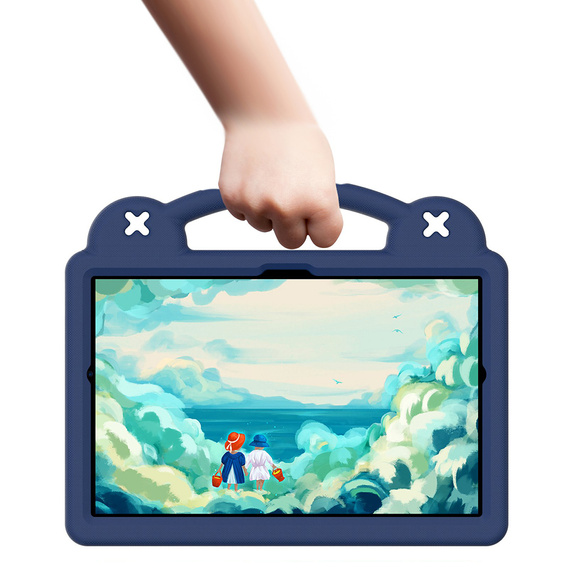 Husă pentru copii pentru Samsung Tab A8 X200 / X205, Cute Patterns, cu suport, albastru închis