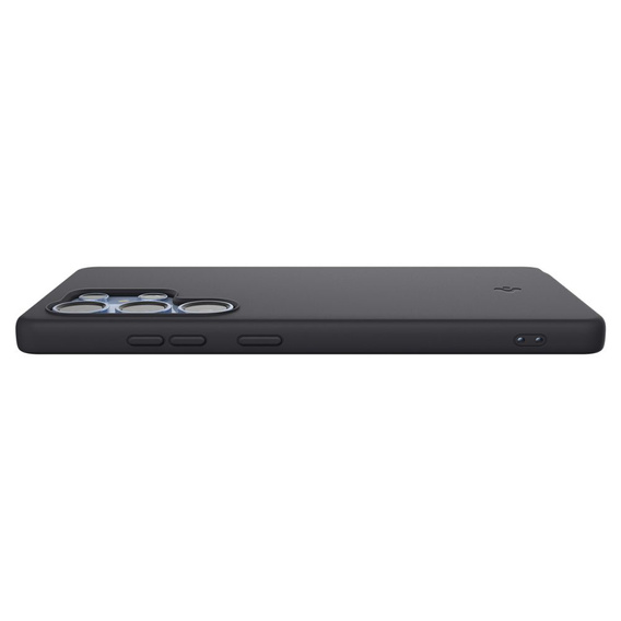 Carcasă Spigen pentru Samsung Galaxy S25 Ultra, Silicone Fit Mag, negru + sticlă călită