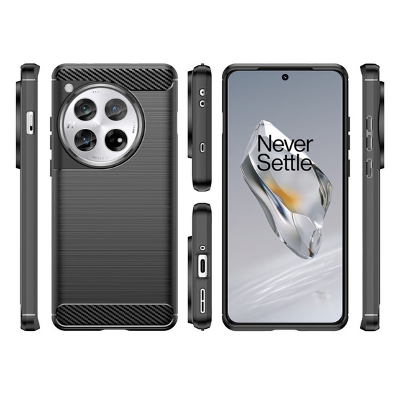 Huse pentru OnePlus 12 5G, Carbon, negru