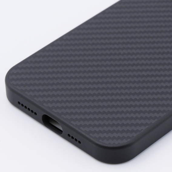 Husă pentru iPhone 15 Pro Max, Aramid Fiber Cover, negru
