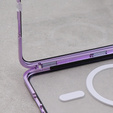 Carcasa Magnetic Dual Glass MagSafe pentru Samsung Galaxy S23, violet