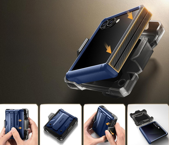 Husă Tongate MECH cu MagSafe pentru Samsung Galaxy Z Flip7 FE / Z Flip6, verde