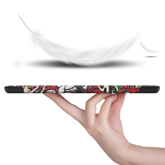 Husă pentru Samsung Galaxy Tab S6 Lite, Smartcase, graffiti