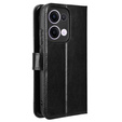 Cu clapetă pentru Oppo Reno 13, Crazy Horse Wallet, negru