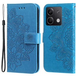 Cu clapetă pentru Xiaomi Redmi Note 13 5G, Mandala, albastru