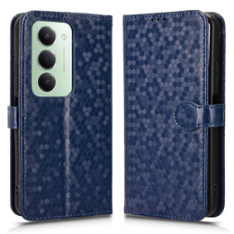 Carcasă Flap pentru Xiaomi Redmi 15 5G / 4G, Wallet Rhombus, albastru