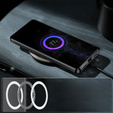 Carcasă de protecție pentru camera foto pentru Samsung Galaxy S23, CamShield MagSafe, transparent / negru