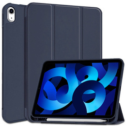 Carcasă pentru iPad 10.9 2022 10 Gen, Smart Pencil, cu suport pentru stylus, albastru închis