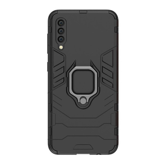 Huse pentru Samsung Galaxy A50, Kickstand Ring, negru