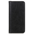 Husa cu clapetă pentru Honor 200 Pro 5G, Split Leather, negru