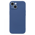 Husa pentru iPhone 15 Plus, Silicone Lite, albastru închis