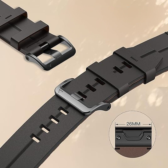 Curea din piele Quickfit pentru ceasurile Garmin Fenix 5X/6X/6X PRO/7X