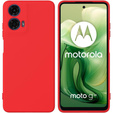 Husa pentru Motorola Moto G24 / G24 Power / G04, Silicone Lite, roșu