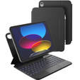 Husă tastatură pentru iPad 11" 2025 A16 (11 gen.) / iPad 10.9" 2022 (10 gen.), Dexnor Magnetic Keyboard Touchpad, negru