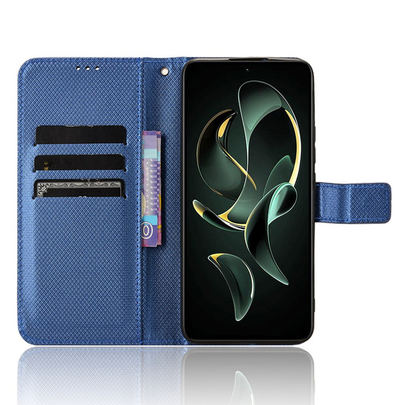 Husă flip pentru Xiaomi 13T / 13T Pro / Redmi K60 Ultra, Smart Magnet, albastru