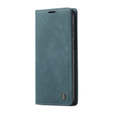 Husa CASEME pentru Xiaomi do Redmi Note 9s / 9 Pro, Leather Wallet Case, albastru
